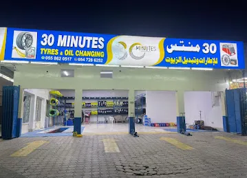 30 MINUTES TYRE & OIL CHANGING