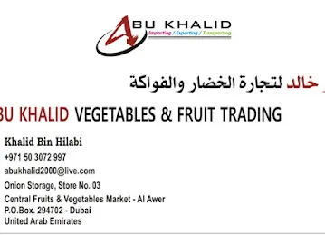 Abu Khalid Vegetable & Fruits trading.