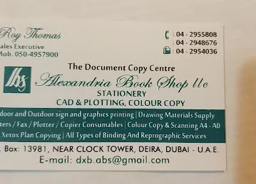 Alexandria Bookshop Printing & Stationery