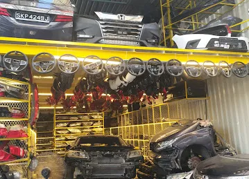All car used spare parts area