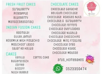 Aru's Homebakes