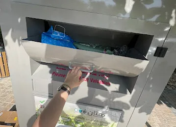 Charity collection box.