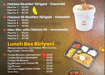 Covai Biriyani - A Rawther Cuisine