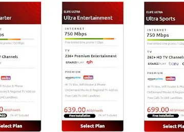 Etisalat Home Internet Plans & Services