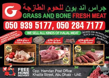 Grass and bone fresh meat