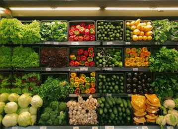 Green paper Fruits and vegitable shop
