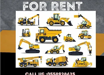 heavy equipment for rental transport service