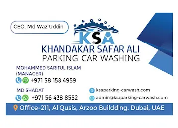 KHANDAKER SAFAR ALI PARKING CAR WASHING