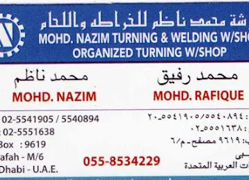 Mohd Nazim Turning and Welding Workshop