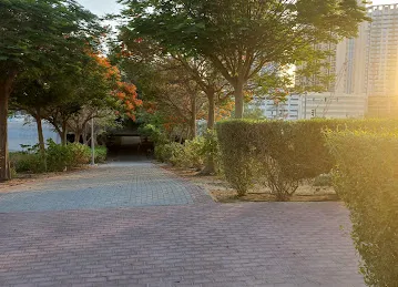 Park with bridge
