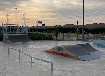 Playground next to mosque