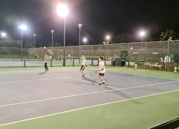 Tennis courts in the villas