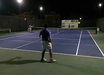Tennis courts in the villas